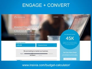 ENGAGE + CONVERT
www.insivia.com/budget-calculator/
 