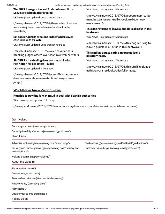Buy psychology essay competition
