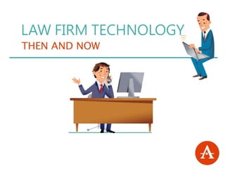 LAW FIRM TECHNOLOGY
THEN AND NOW
 