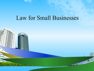 Law for Small Businesses 