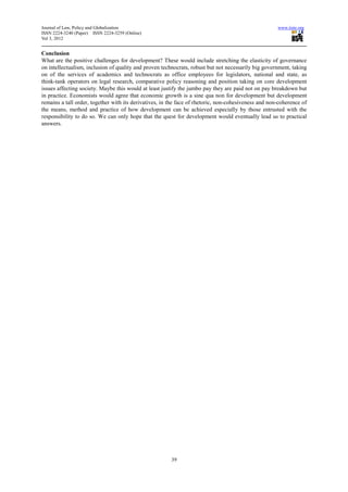 Law, governance and the challenges for development | PDF