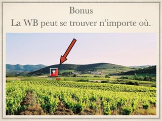 Bonus 
La WB peut se trouver n’importe où. 
 