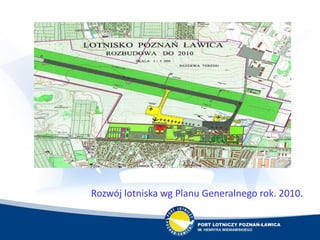 Rozwój lotniska wg Planu Generalnego rok. 2010.
 