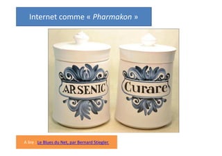 Internet comme « Pharmakon »

A lire : Le Blues du Net, par Bernard Stiegler.

 