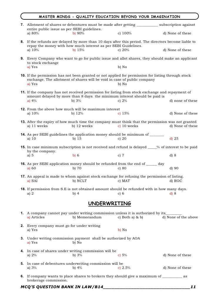 Law Mcqs
