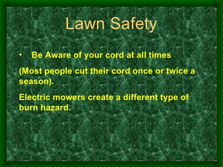 Lawn Mower Safety