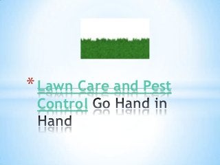 * Lawn Care and Pest
Control

 