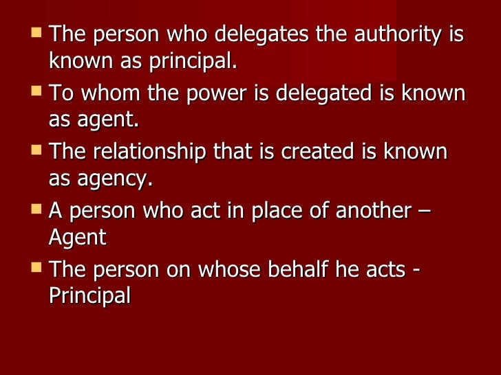 Law of agency