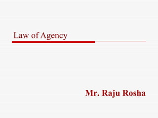 Law of agency