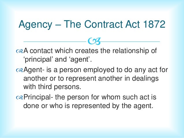 Law Of Agency