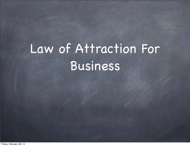 Law Of Attraction Business