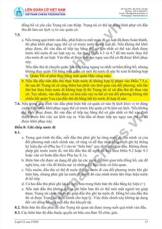 Luật Cờ vua FIDE - Mới!