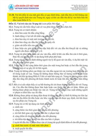 Luật Cờ vua FIDE - Mới!