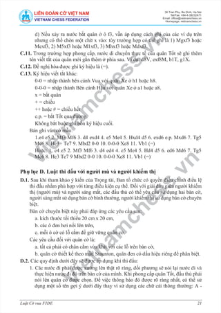 Luật Cờ vua FIDE - Mới!