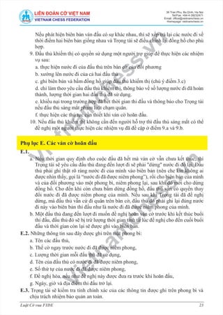 Luật Cờ vua FIDE - Mới!