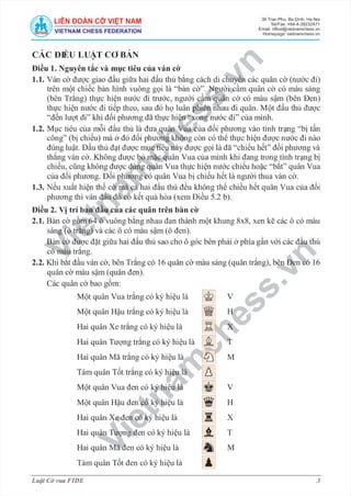 Luật Cờ vua FIDE - Mới!