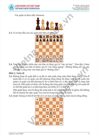 Luật Cờ vua FIDE - Mới!