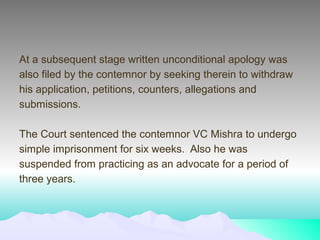 Law of Contempt and Media | PPT