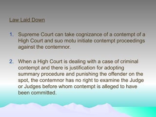 Law of Contempt and Media | PPT