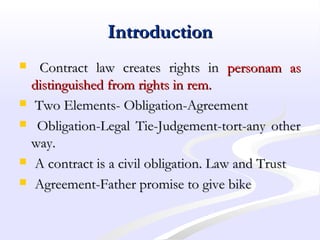 Contractual Rights Law of contract | PPT