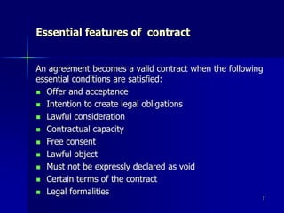 Law of contract introduction | PPT