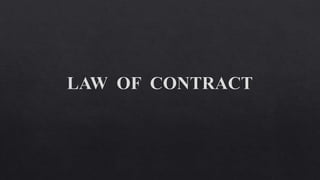 MISREPRESENTATION IN LAW OF CONTRACT 