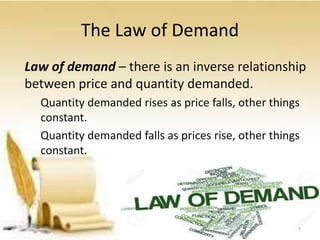 ppt - lecture 2 the law of demand powerpoint... Law of demand | PPTX