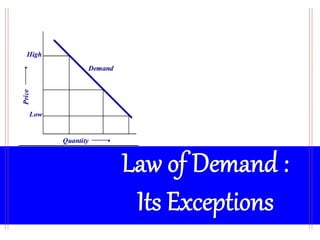 Exception Based Demand Management Methods Law of demand and its exceptions | PPTX