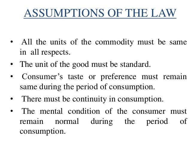 law of diminishing marginal utility