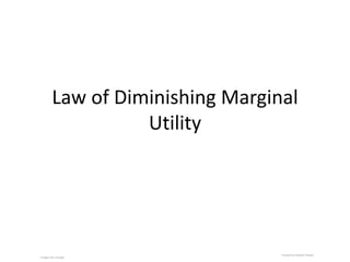 Law of Diminishing Marginal Utility Created by Deepali Panjabi Images from Google  