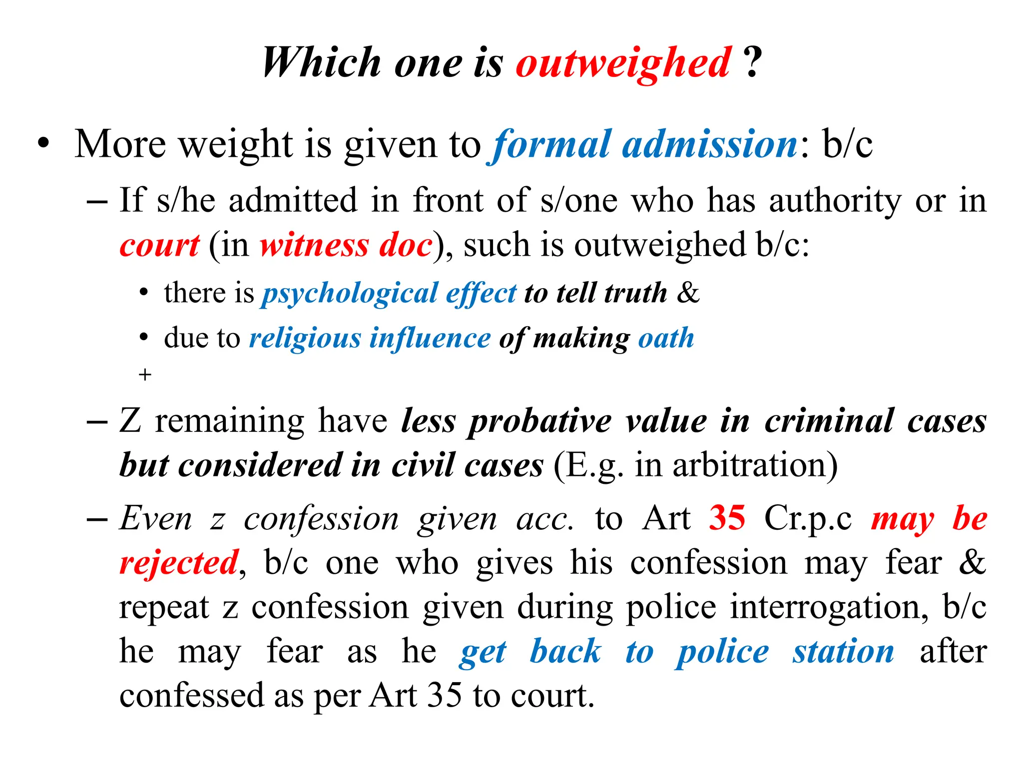 Probitive Ethiopian Law of Evidence Lecture Notes ppt | PPTX