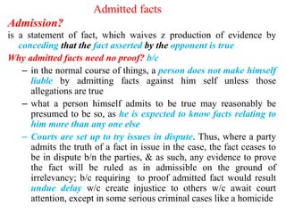 Ethiopian Law of Evidence Lecture Notes ppt | PPTX
