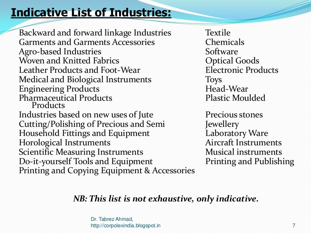 Law of export processing zones