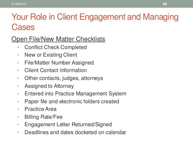 Law office management for paralegals