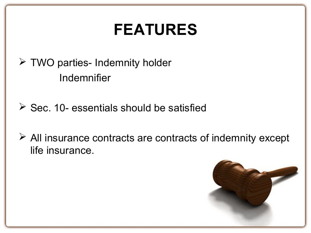 Law of indemnity guarantee