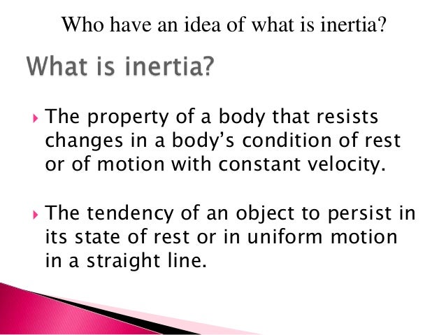 Law of inertia