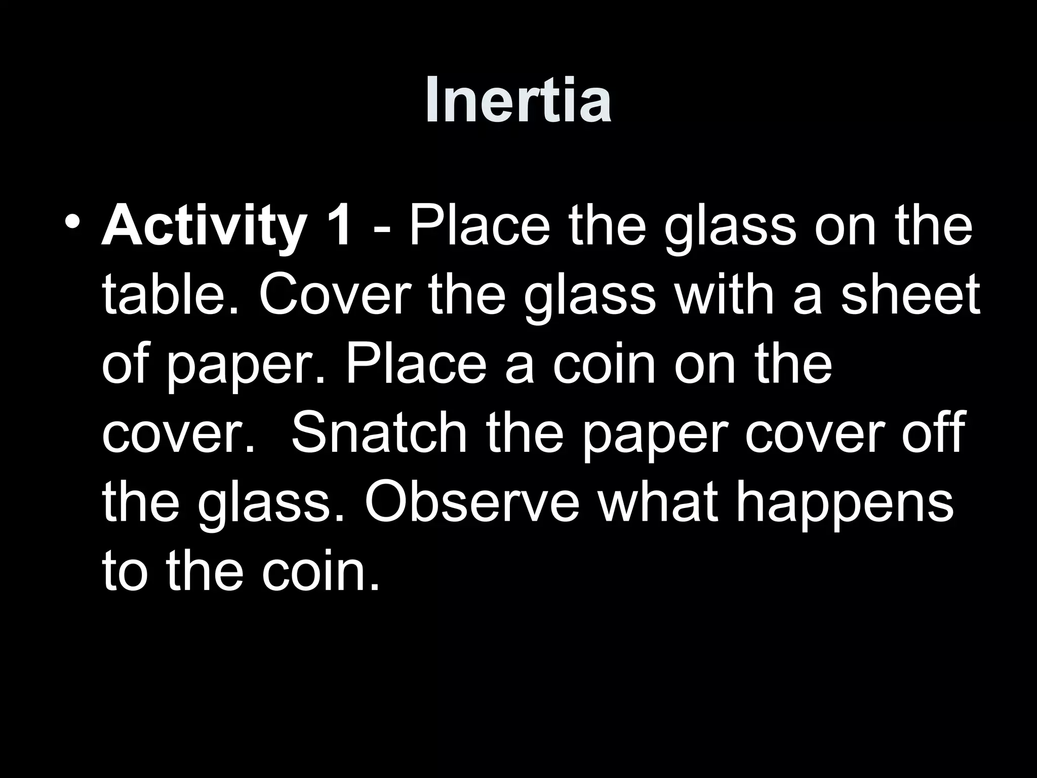 Law of inertia | PPT