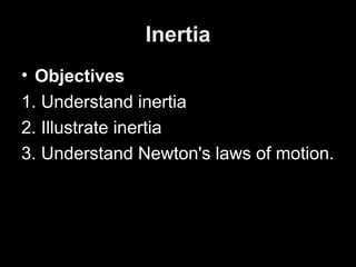 Law of inertia