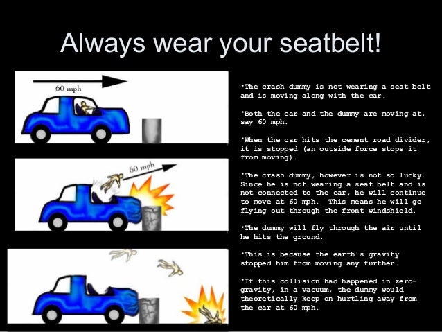Law of inertia diagram of friction in cars 