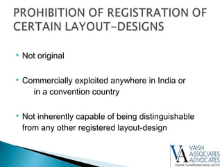 Law Of Integrated Circuits And Layout Dseign In India | PPT