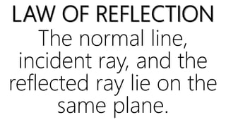 Law of reflection | PPTX