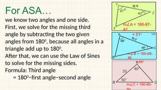 Comprehensive Guide to Solving Oblique Triangles Using the Law of Sines ...