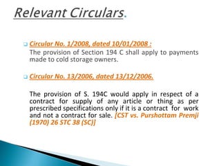 Law of tds_us_194c | PDF
