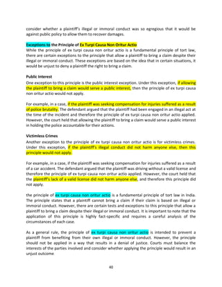 A brief explanation on the law of torts introduction | PDF
