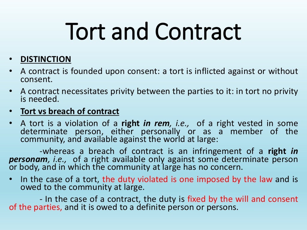 An Introduction to Law of Torts Meaning, Nature and Essential elemen…