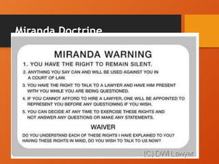 Miranda Doctrine
 