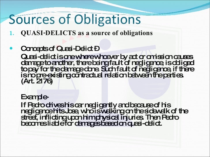 Example Of Obligation In Law / Law - (1) when a civil ...