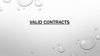 VALID CONTRACTS
 