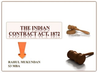 THE INDIAN 
CONTRACT ACT, 1872 
 