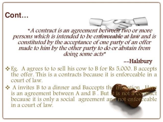 Definition of contract by halsbury Definition of contract by halsbury